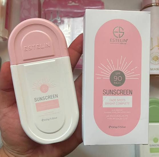 ضد آفتاب ضد لک صورتی استلین spf90